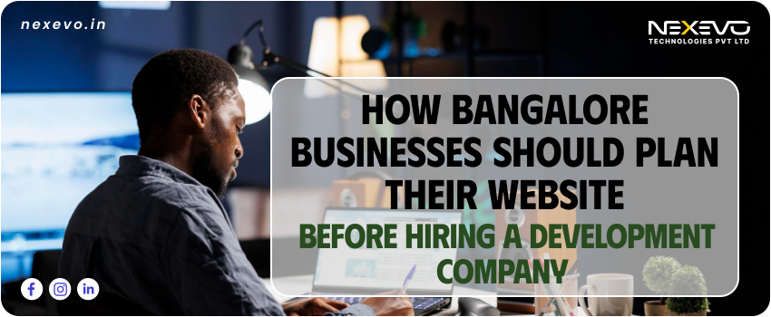 Website planning checklist for Bangalore businesses before hiring a development company