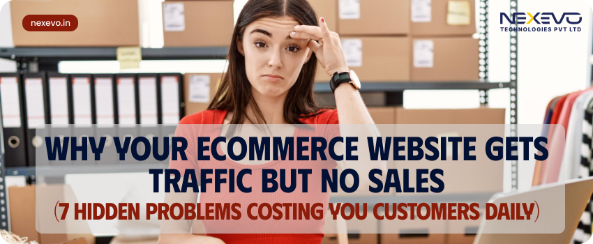 Business owner checking ecommerce traffic but no sales on analytics dashboard
