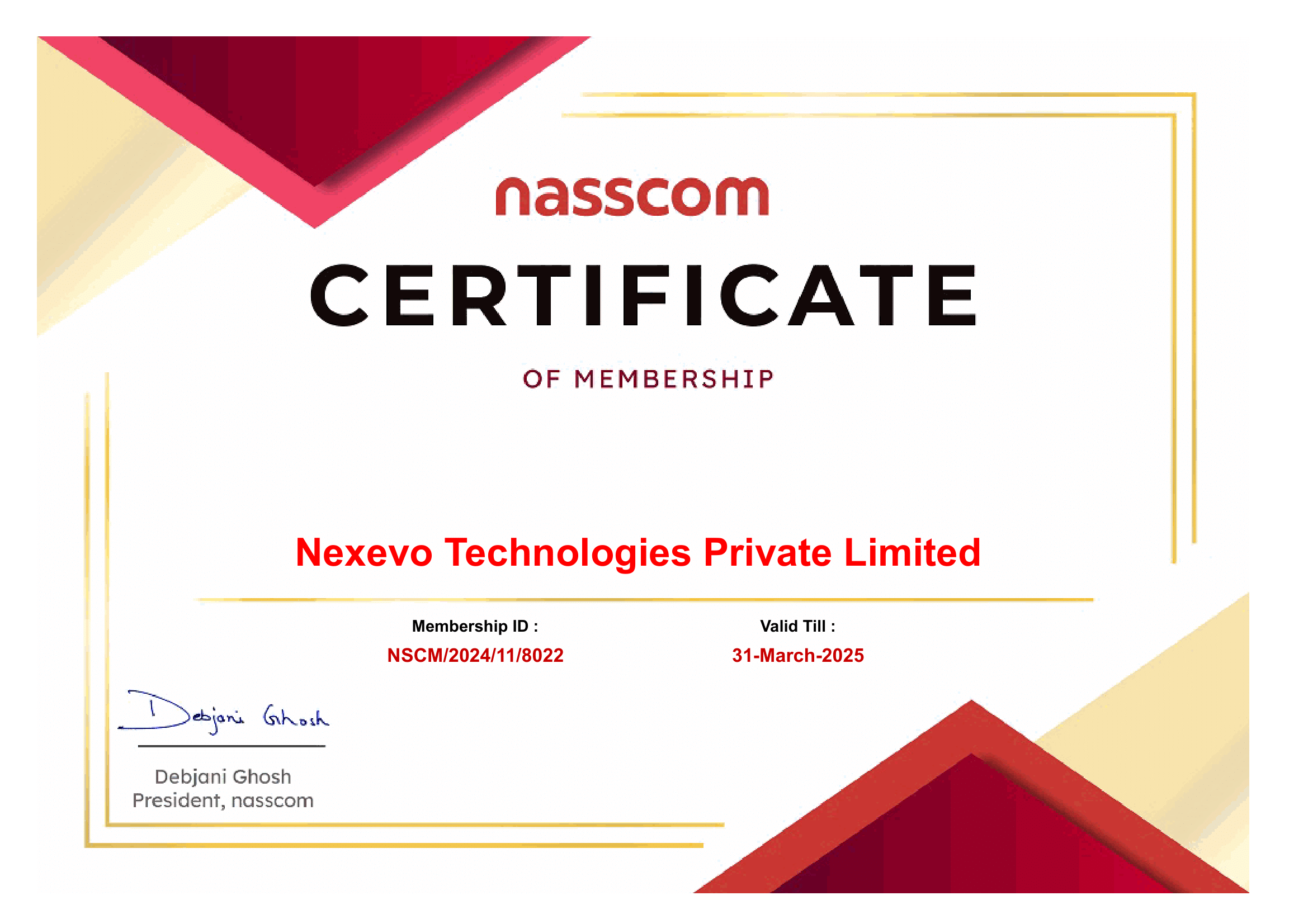 Member Of Nasscom